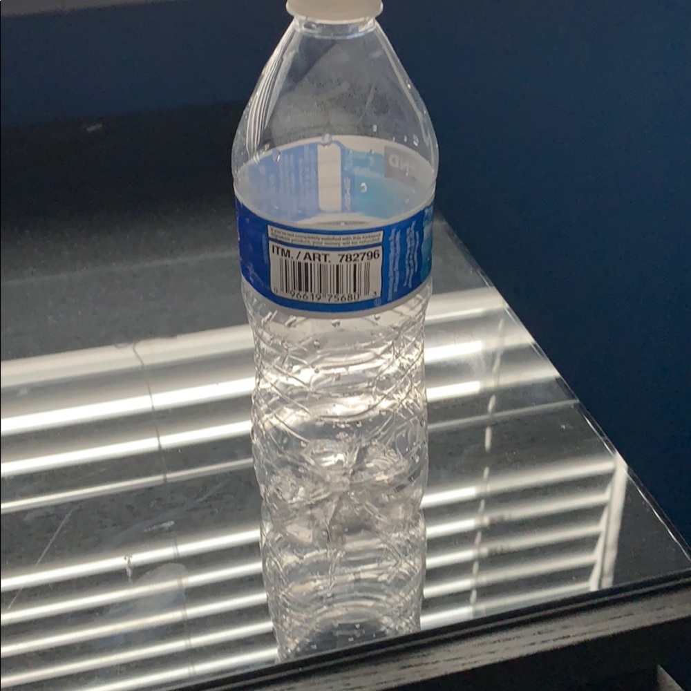 Empty water bottle